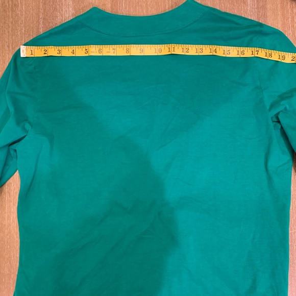 Lafayette 148 New York green/ teal  Button-Up Top - Picture 5 of 7